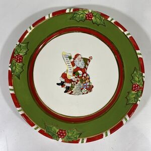 Christopher Radko Christmas Salad Desert Plate Letters to Santa 9”